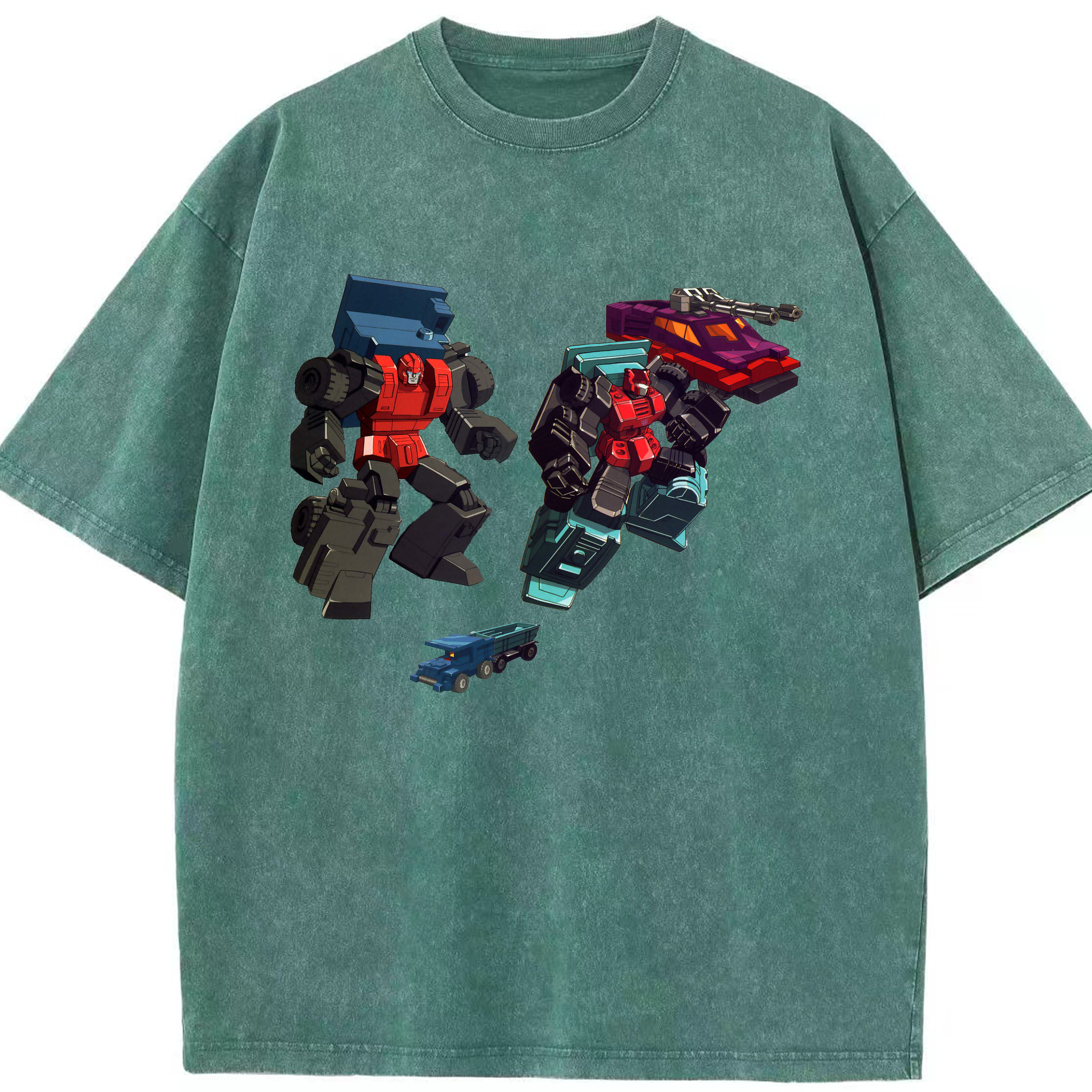（画像用）  綿100% ヴィンテージ風 半袖Tシャツ（フロントプリント）